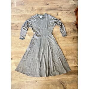 BYER TOO! 9 u.s.a. 100% cotton maxi dress Lagenlook Natural Long sleeved dress
